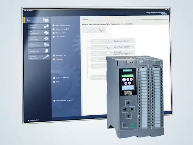 SIMATIC STEP 7 shown as part of Siemens TIA Portal engineering software
